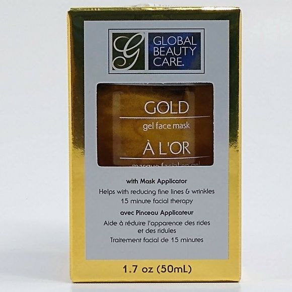 Premium Gold Gel Face Mask + Applicator - Set of 2 - Picture 3 of 4